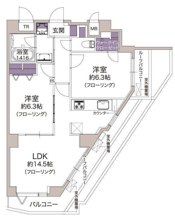 ランドステージ中村橋の間取り