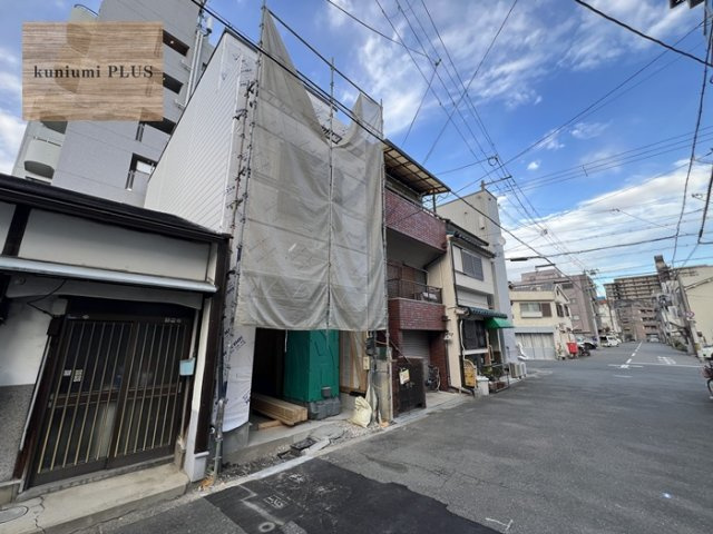 大阪市城東区成育4丁目の前面道路含む現地写真