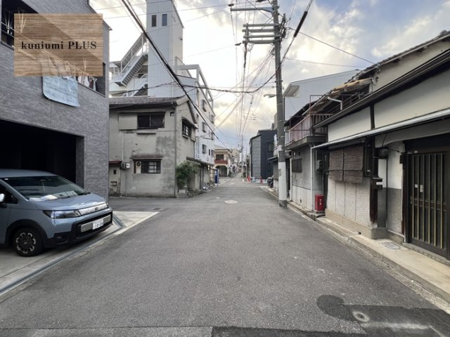 大阪市城東区成育4丁目の前面道路含む現地写真