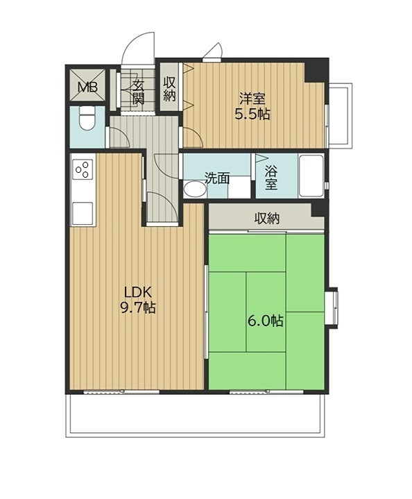 マンションコアの間取り|間取りです。