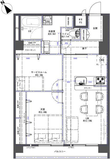 【間取り】 | 上池台マンション