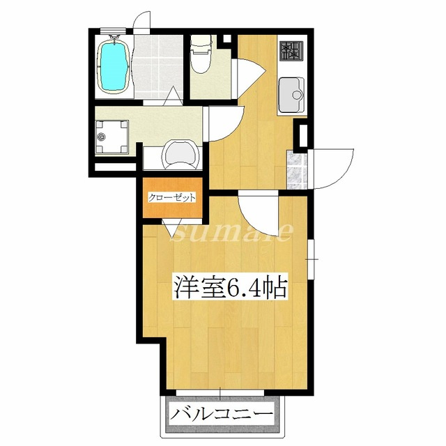フレシールの間取り|広々1Ｋタイプです☆彡