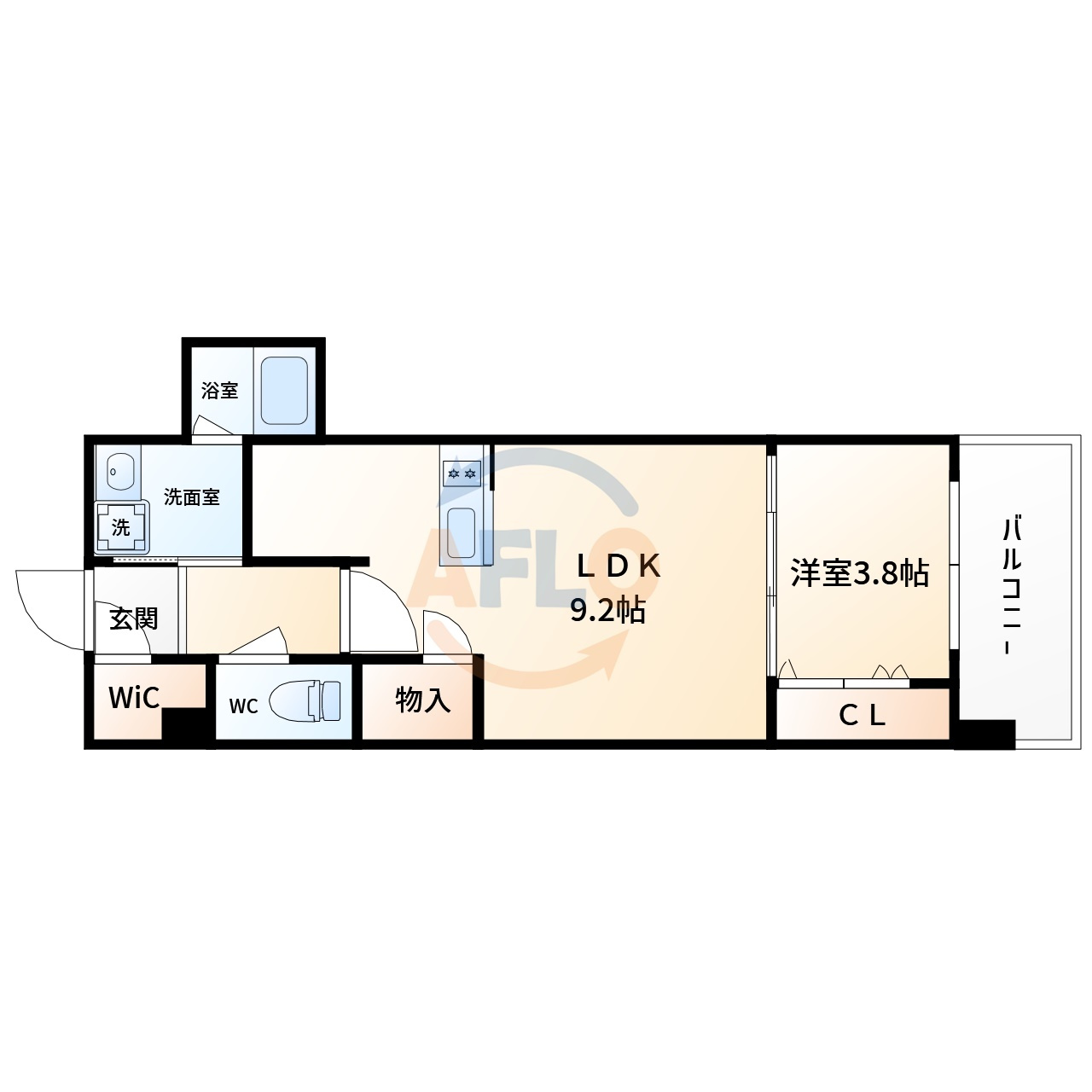RJRプレシア南堀江の間取り|RJRプレシア南堀江　間取り