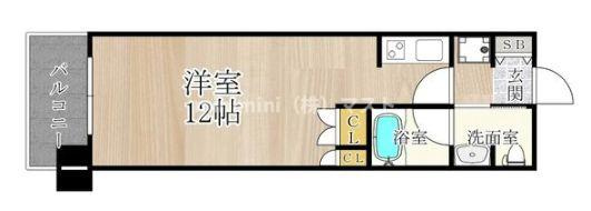 CITY  SPIRE難波ＷＥＳＴの間取り