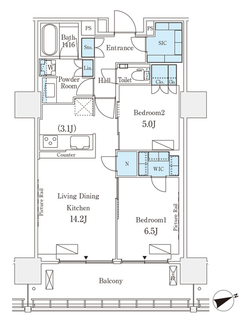 ロイヤルパークス品川の間取り