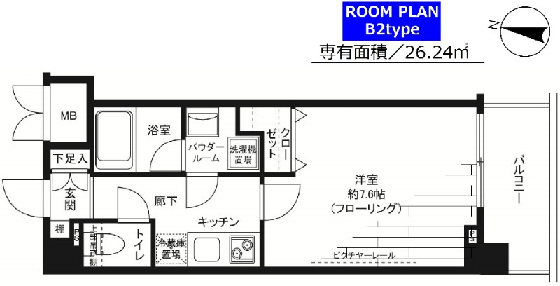 ステージファースト新宿西落合の間取り