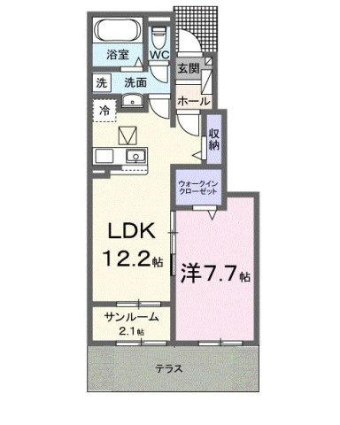 アルカンシエル輝　Ｂ棟の間取り