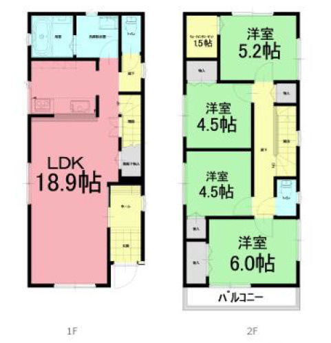 中古戸建の間取り