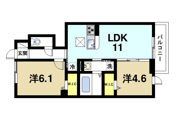 カリスティの間取り