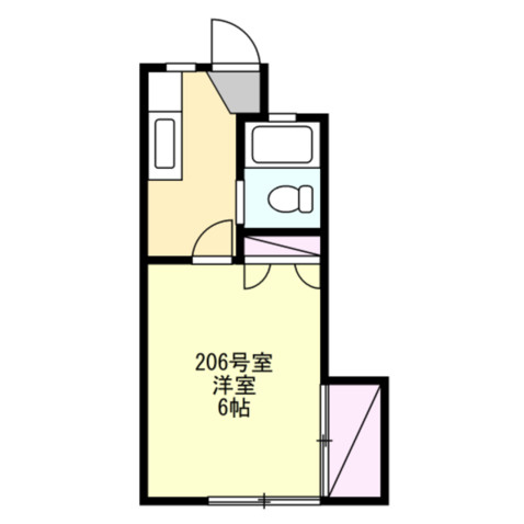 太尾ハイツの間取り|
