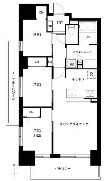 アーバンパーク谷在家の間取り|間取りです。