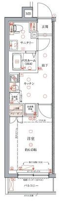 クレヴィスタ門前仲町の間取り