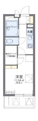 レオパレスアーバンコート熱田の間取り