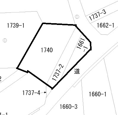 西岡の石積み古民家の区画図
