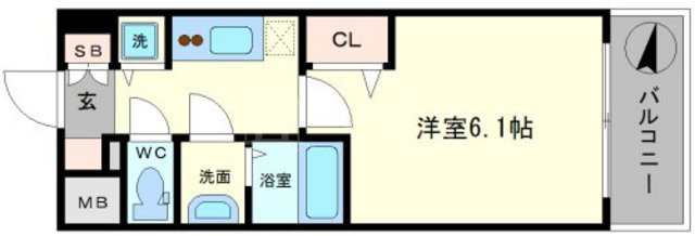 ＬＣ難波西Ⅱの間取り