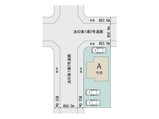 ハートフルタウン　清原台1丁目510番　A号棟の区画図
