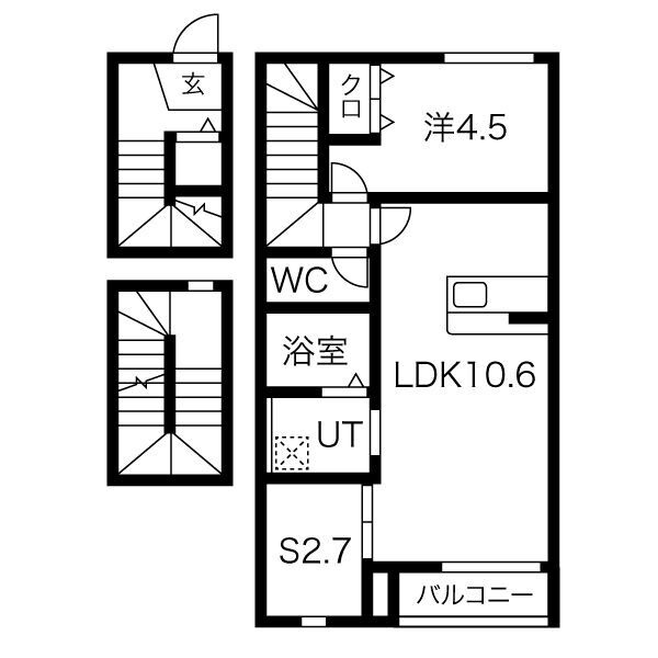 エストポミエBの間取り