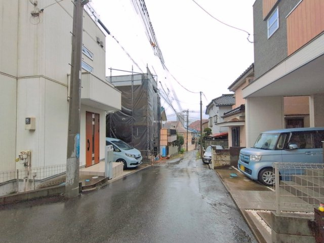 ふじみ野市鶴ケ舞１丁目の新築一戸建の前面道路含む現地写真|南西側約4ｍの前面道路