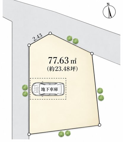 【区画図】 | ◆高津区久末　建築条件なし売地◆