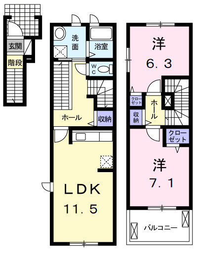 【間取り】 | ベール　ブリーズ