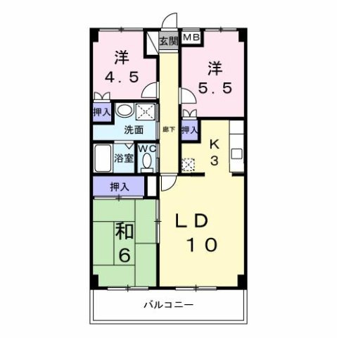 コージィコートナカムラの間取り