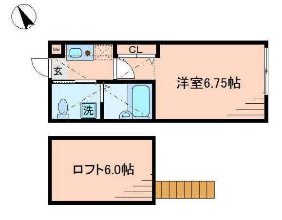 【間取り】 | グリーンハイツ | 
