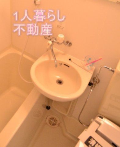 【洗面所】 | Verona大井南LussoGrande | 洗面台は浴室です。