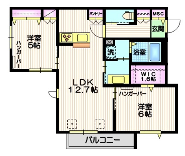 パークサイドメゾンの間取り|間取り