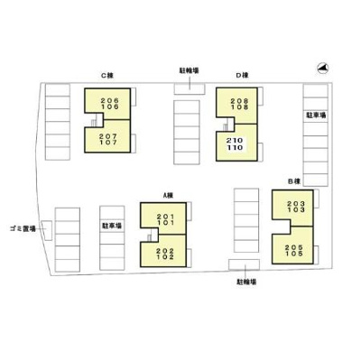 【区画図】 | フルール・ド・シャモニ Ｂ棟