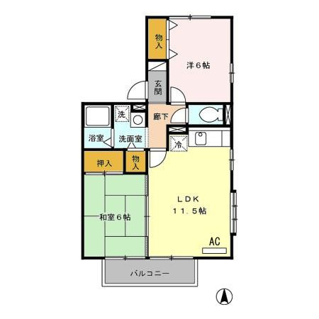 【間取り】 | リーフレットエコーⅠ号館