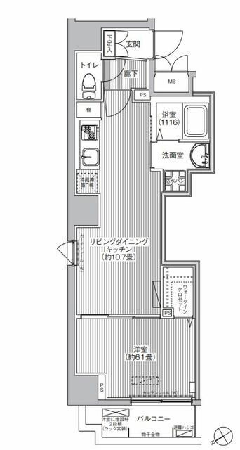 トモヤレジデンス蔵前の間取り