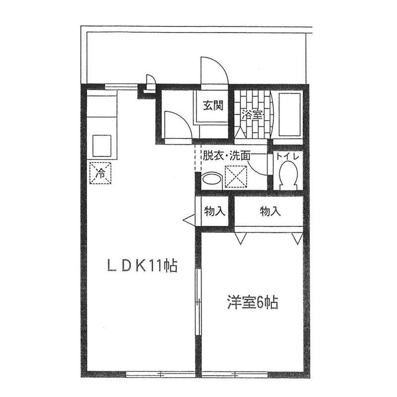中央公園弐番館の間取り
