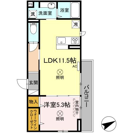 クレシアコートの間取り