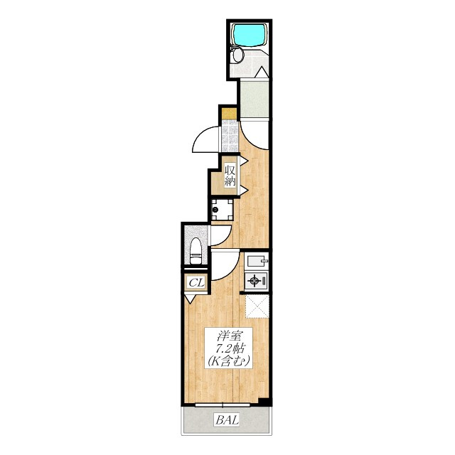 クリ・プラメージュの間取り|フローリングのお部屋です！