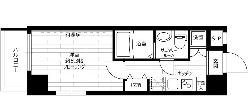 ステージファースト大森駅前の間取り|間取りです。