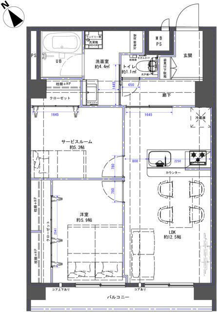 上池台マンションの間取り
