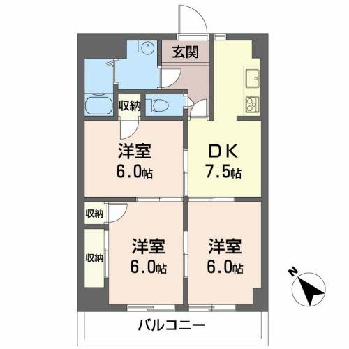 メゾンヒカリの間取り