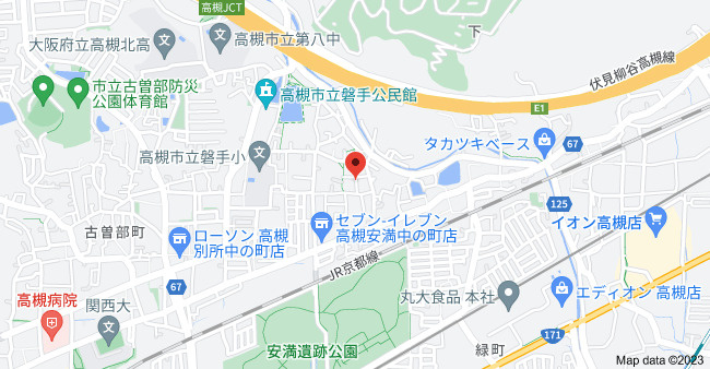 安満中の町テラスハウスの地図