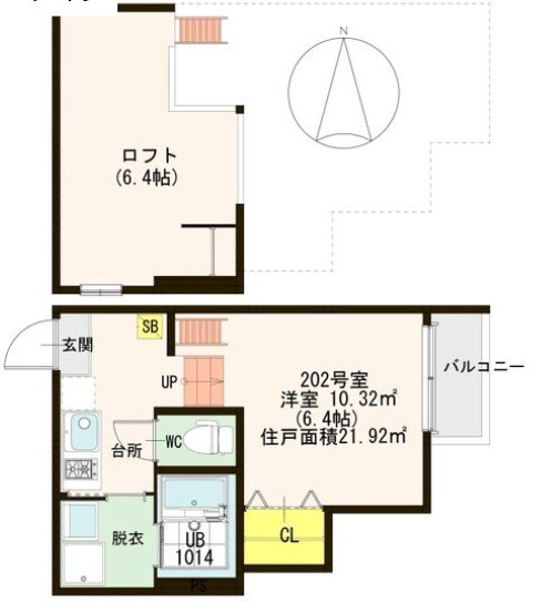 スクリーア箕輪の間取り