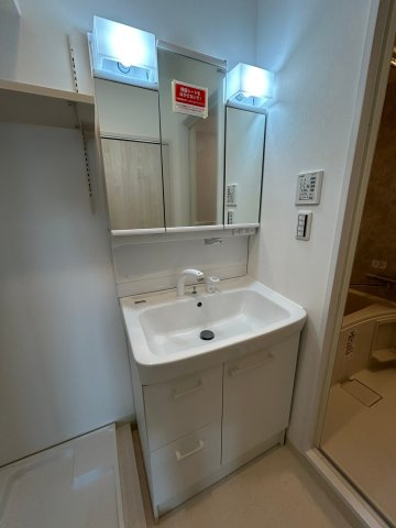 ザ・サンクタス宝塚駅前の洗面所|忙しい朝には欠かせない洗面所です