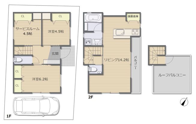【外観】 | 練馬区旭町１丁目　売地 | 【古屋あり】お好みの設計で、こだわりのマイホームを実現可能