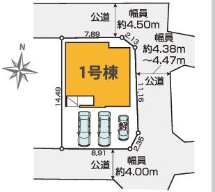 狭山市東三ツ木8期の区画図