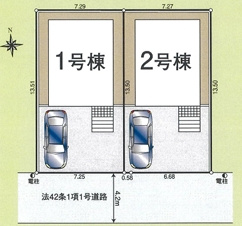 所沢市所沢新町第5の区画図