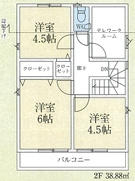 所沢市所沢新町第5の間取り