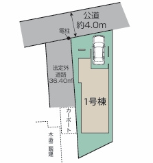 所沢市緑町4丁目の区画図