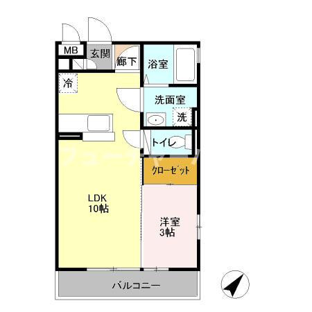 カーサ　コモドの間取り