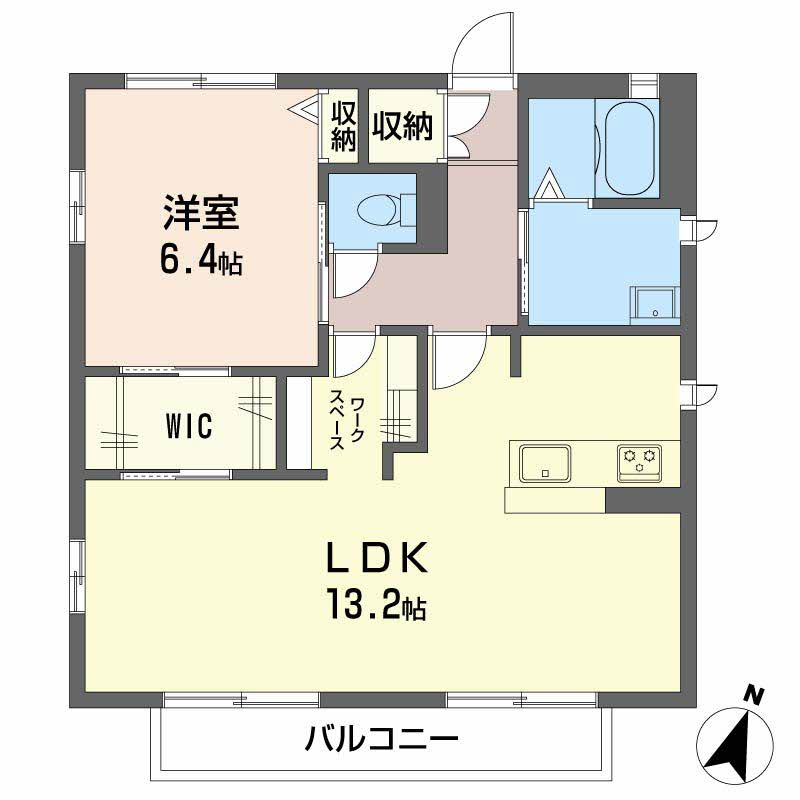 エンゼルハイム B棟の間取り