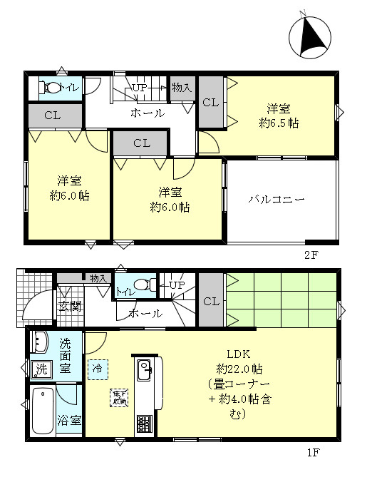 明石市大久保町江井島新築戸建の間取り