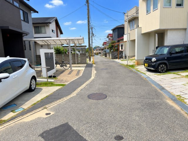 明石市大久保町江井島新築戸建の前面道路含む現地写真