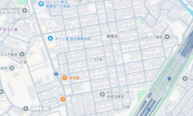■枚方市長尾台　第2期　新築一戸建ての地図